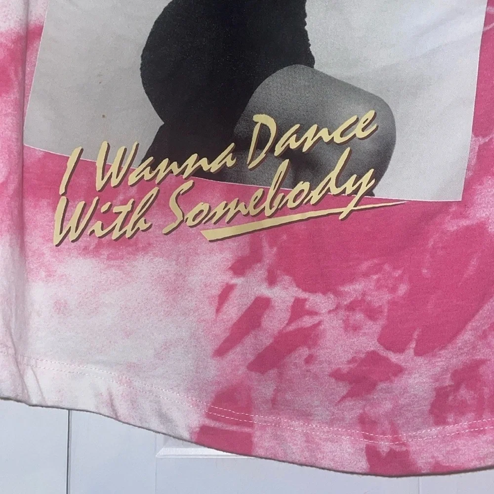 Whitney Houston Pink Tie-Dye Women's Tank Top - Picture 6 of 7